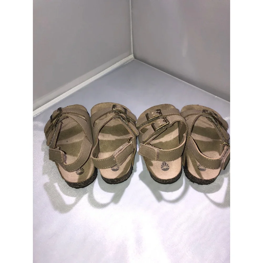 Academy BCG Toddler Sandals Tan Brown Buckle Strap Set Sizes 5D 6D 10796103